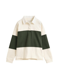 GANT - Colorblocked Heavy Rugger -paita - 377 MOSSY GREEN | Stockmann