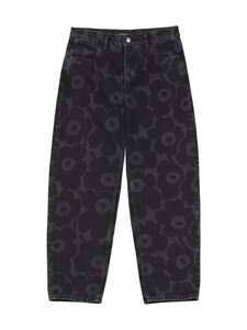 Marimekko - Teksapüksid Maridenim Barrel Unikko - 009 WASHED BLACK | Stockmann