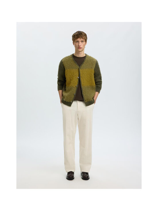 Selected - SlmRai Block -neuletakki - FOREST NIGHT STRIPES:FIR GREEN / WILLOW | Stockmann - photo 3