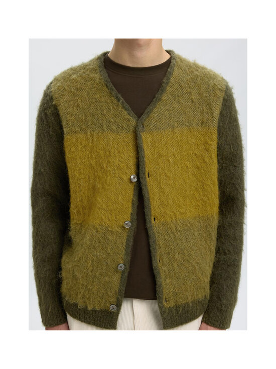 Selected - SlmRai Block -neuletakki - FOREST NIGHT STRIPES:FIR GREEN / WILLOW | Stockmann - photo 6