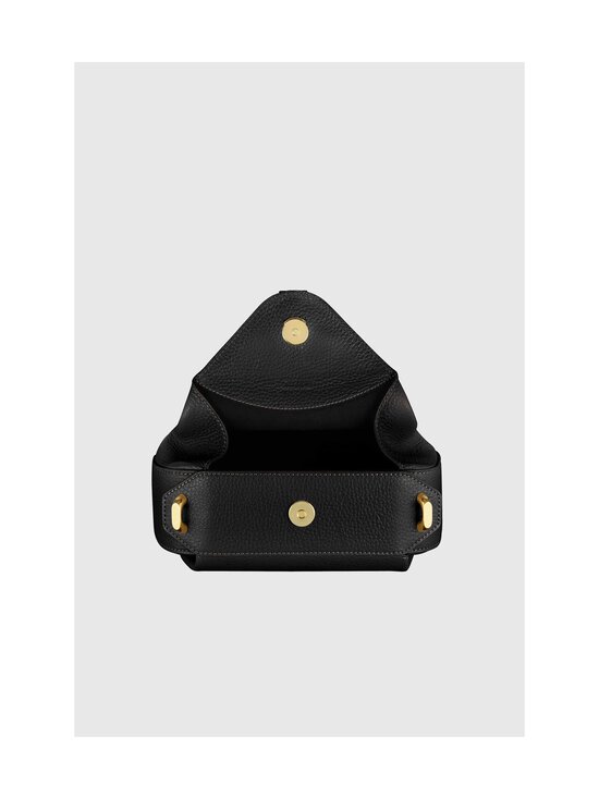 YUZEFI - Oyster Clutch Mini Pebble Grain -nahkalaukku - BLACK | Stockmann - photo 4