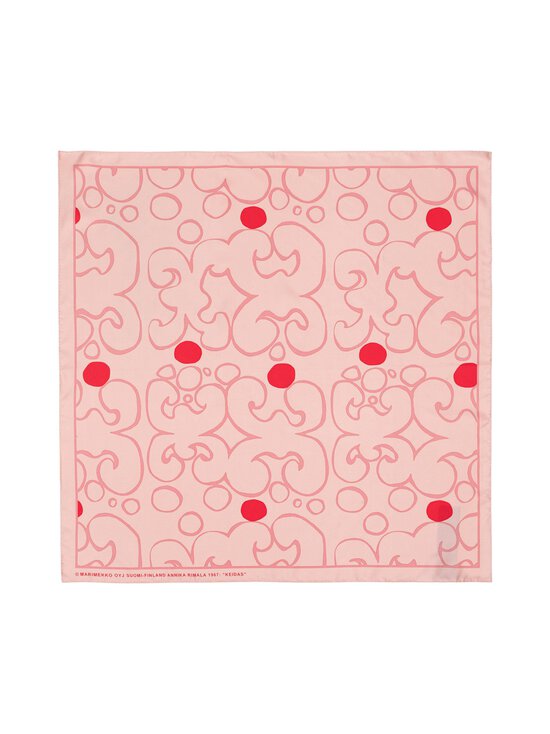 Marimekko - Lauhtua Keidas -silkkihuivi - 333 LIGHT PINK, RED | Stockmann - photo 1