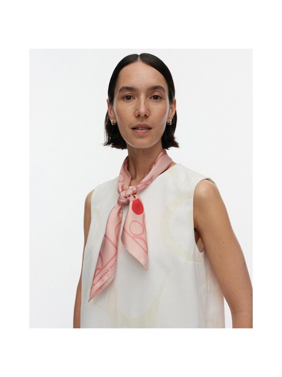 Marimekko - Lauhtua Keidas -silkkihuivi - 333 LIGHT PINK, RED | Stockmann - photo 3