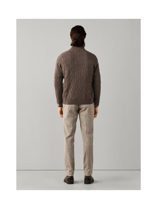 Hackett London - Lambswool Half Zip -palmikkoneule - 831 BROWN | Stockmann - photo 6