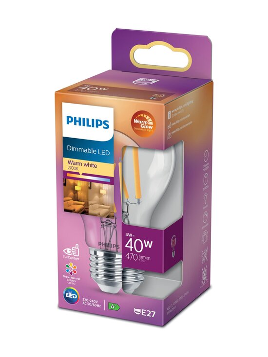 LED Classic 40W E27 Warm Glow Dimming -lamppu