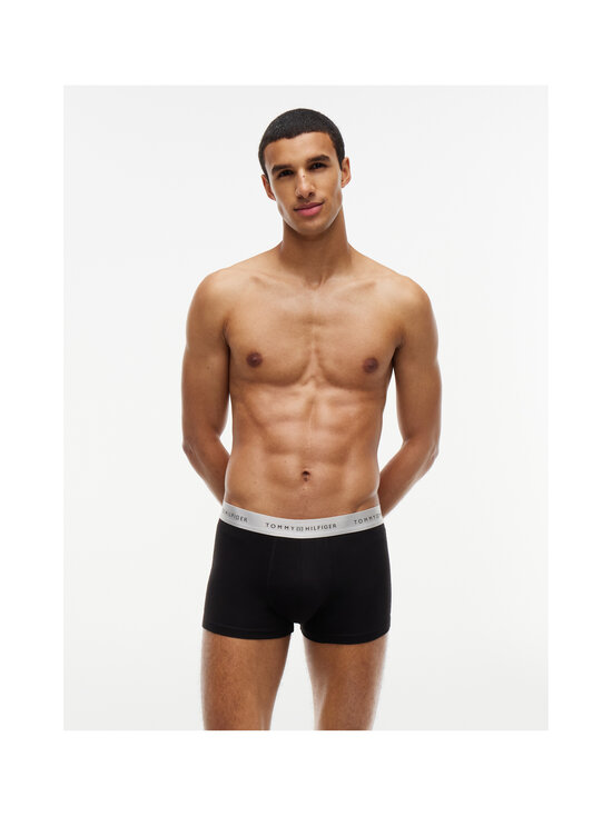 Tommy Hilfiger - Bokserid Metallic Waistband, 3 paari - 0W8 B//BLACK/SILVER/SILVER | Stockmann - photo 3