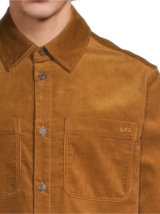 A.P.C - Surchemise Leon -samettipaita - CAF CARAMEL - photo 4 A.P.C - Surchemise Leon -samettipaita - CAF CARAMEL | Stockmann - photo 4