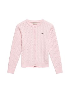 GANT - Shield-palmikkoneuletakki - 662 LIGHT PINK | Stockmann