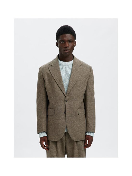 Selected - SlhRelaxed Milo -villasekoitebleiseri - MOREL CHECKS:HOUNDSTOOTH | Stockmann - photo 4