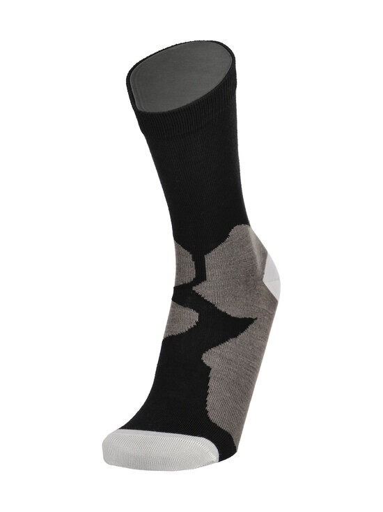 Sukkamestarit - Magnolia-kuvioidut merinovillasekoitesukat - BLACK | Stockmann - photo 3