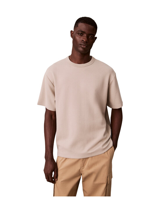 Calvin Klein Menswear - Crinkle Crepe Spacer t-paita - 2F3 ANCIENT MARBLE | Stockmann - photo 1