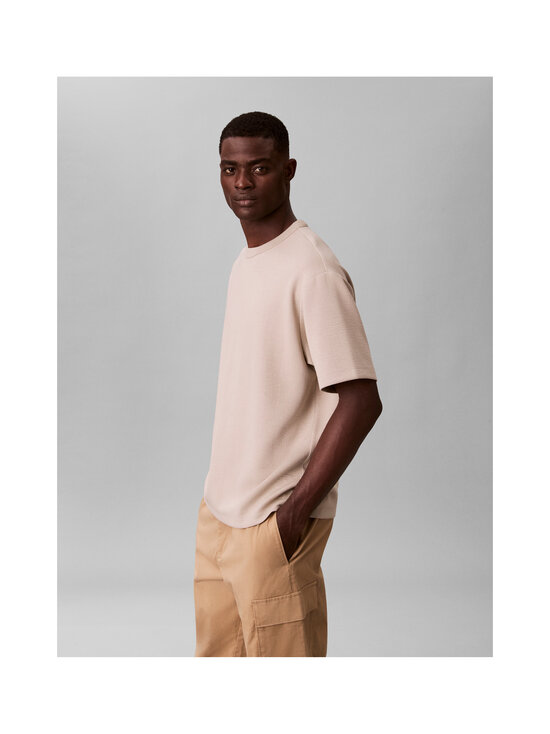 Calvin Klein Menswear - Crinkle Crepe Spacer t-paita - 2F3 ANCIENT MARBLE | Stockmann - photo 5