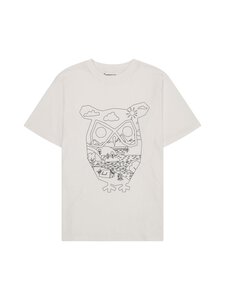 Knowledge Cotton Apparel - Organic Cotton Owl t-paita - 1387 EGRET | Stockmann