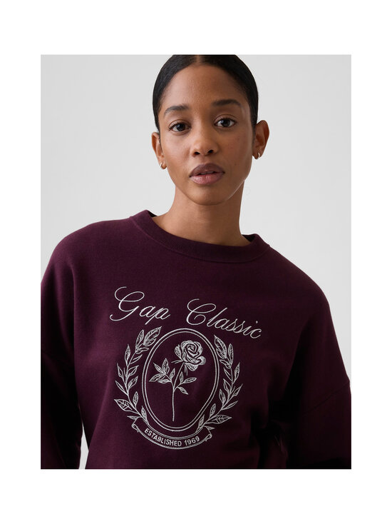 GAP - V-Embroidery Logo Crest Wedge Crew -collegepaita - VAMP RED | Stockmann - photo 5