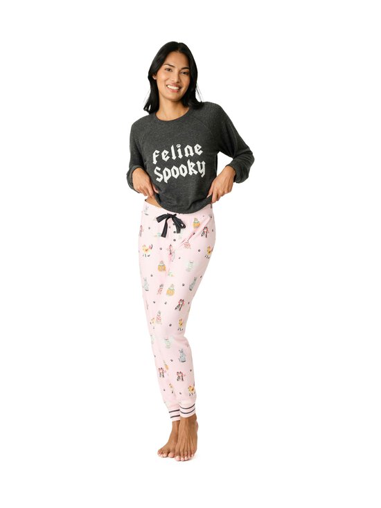 Pj Salvage - Feline spooky -pyjamahousut - 505 ROSE MELANGE | Stockmann - photo 1