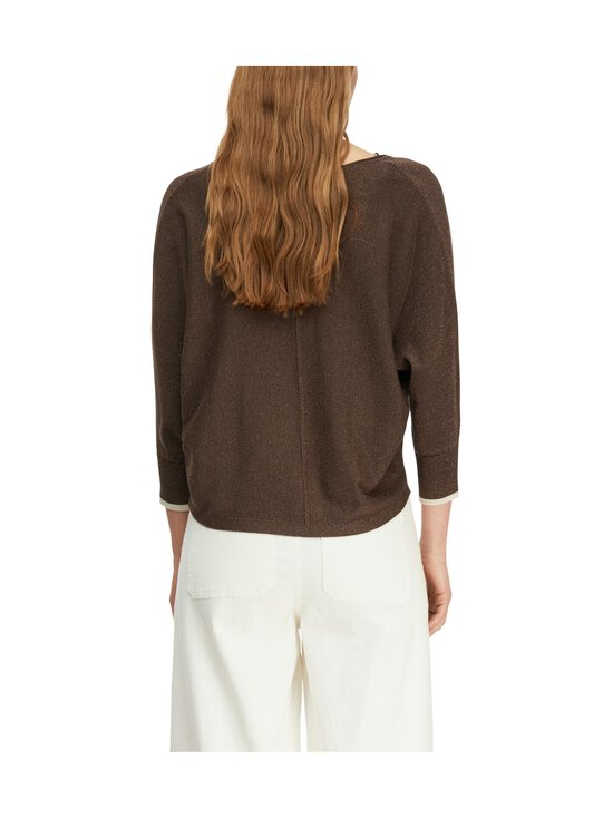 Comma - Glitter Yarn V-neck  -neulepusero - 8943 CHOCOLATE | Stockmann - photo 3