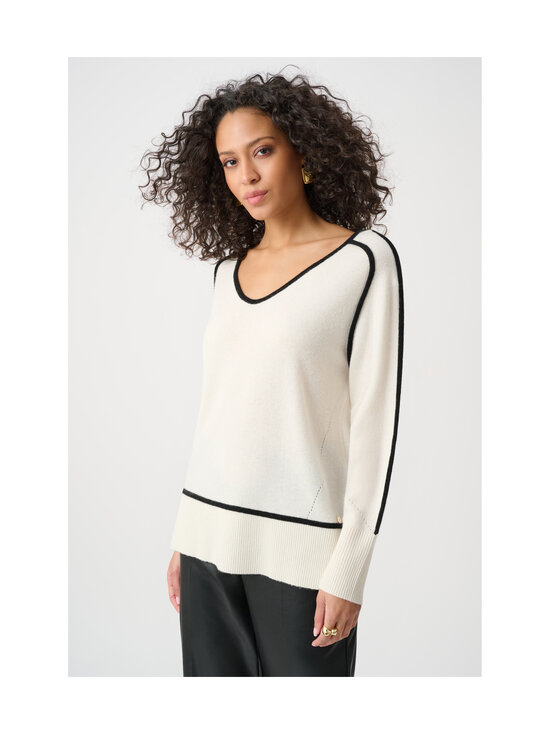 Joseph Ribkoff - Contrast Trim -neuletunika - 4291 WINTER WHITE/BLACK | Stockmann - photo 2
