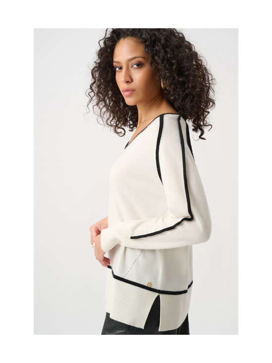 Joseph Ribkoff - Contrast Trim -neuletunika - 4291 WINTER WHITE/BLACK | Stockmann - photo 3