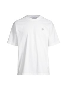 Stone Island - Logo t-paita - V0001 WHITE | Stockmann