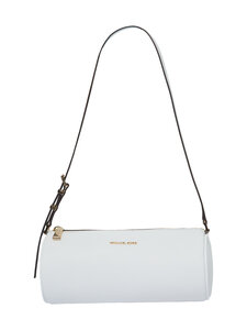 Michael Michael Kors - Izzy Small Barrel Pouchette -nahkalaukku - 085 OPTIC WHITE | Stockmann