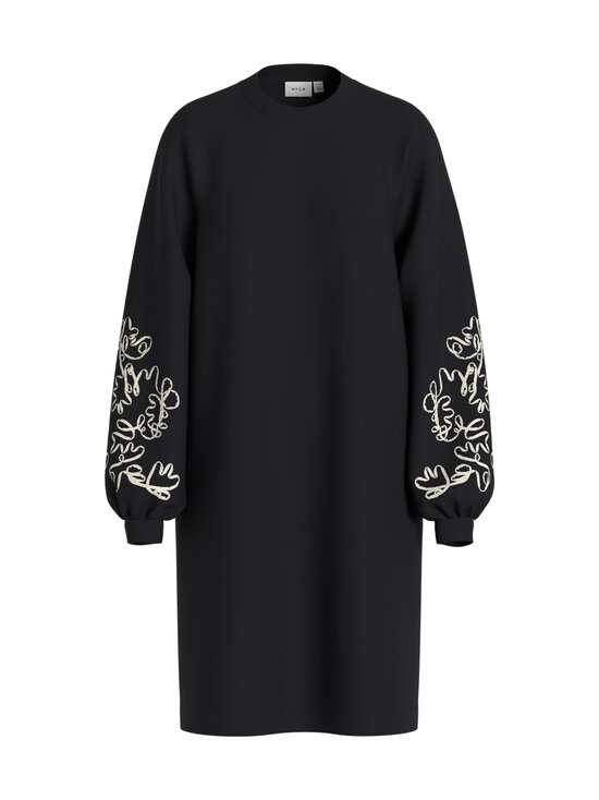 Vila - Visiffi Embroidery O-neck džemperkleita - BLACK BEAUTY DETAIL:EMB BIRCH | Stockmann - photo 1