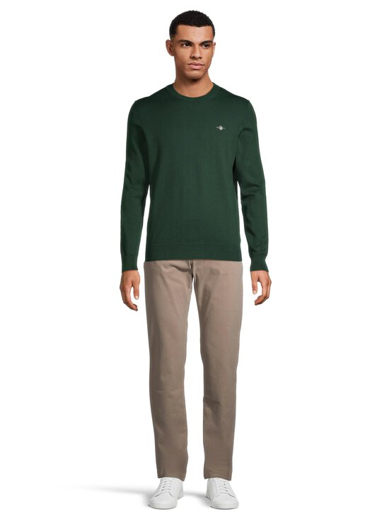 GANT - Kudum Classic Cotton C-neck - 374 TARTAN GREEN | Stockmann - photo 2