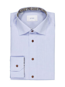 Eton - Paisley Effect Signature Twill Slim -kauluspaita - LIGHT BLUE | Stockmann