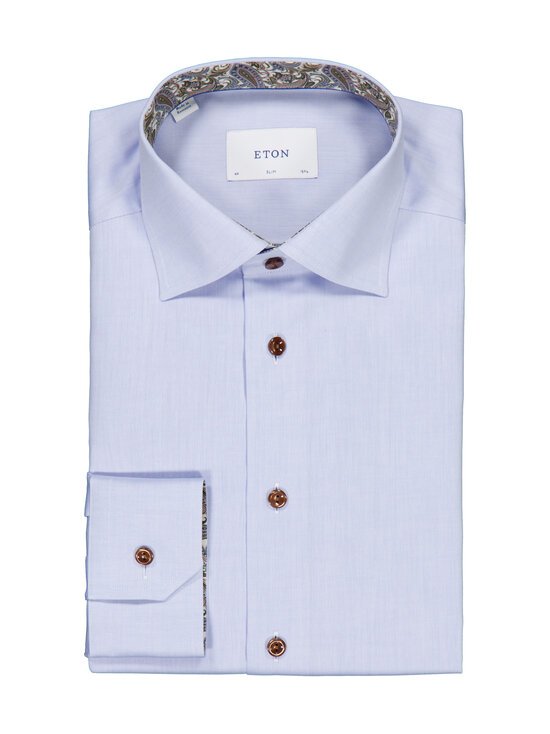 Eton - Paisley Effect Signature Twill Slim -kauluspaita - LIGHT BLUE | Stockmann - photo 1