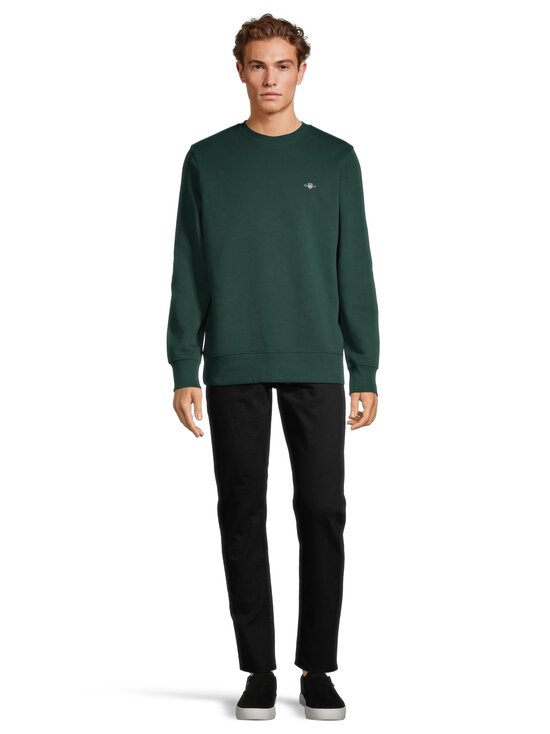 GANT - Shield C-Neck -collegepaita - 374 TARTAN GREEN | Stockmann - photo 2