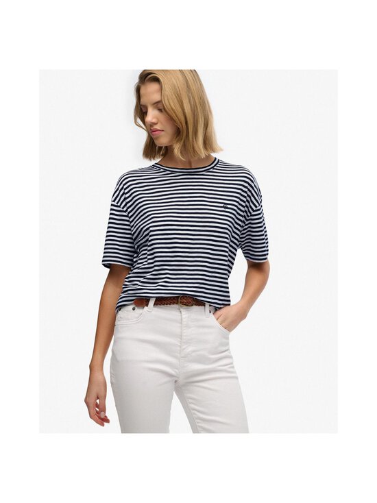 Superdry - Studios Crew t-paita - CI3 OPTIC/BLACK STRIPE | Stockmann - photo 2
