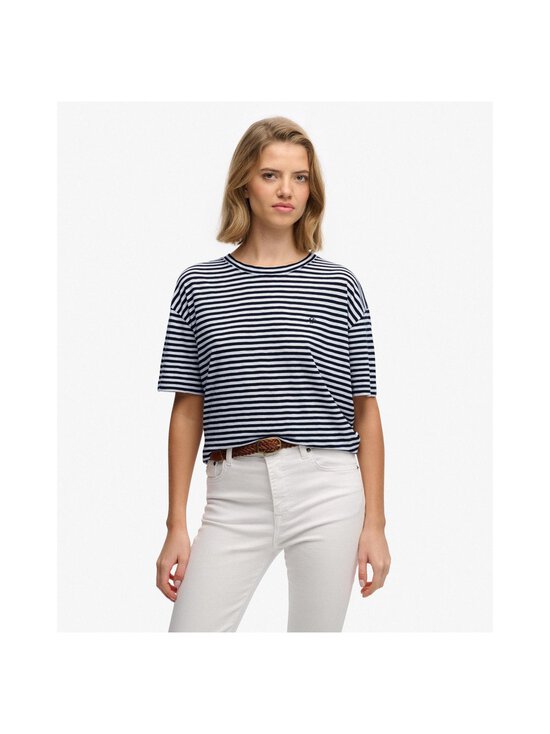 Superdry - Studios Crew t-paita - CI3 OPTIC/BLACK STRIPE | Stockmann - photo 5