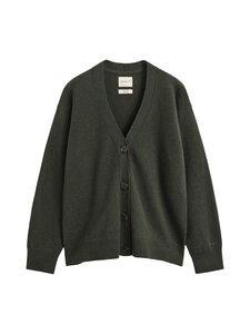 GANT - Superfine Lambswool -neuletakki - 377 MOSSY GREEN | Stockmann