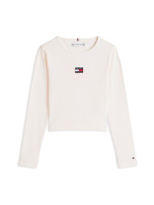 Tommy Hilfiger - Trikotaažsärk Heritage Flag Rib - YBH ANCIENT WHITE | Stockmann