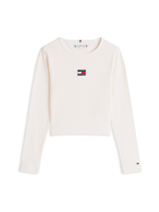 Tommy Hilfiger - Trikotaažsärk Heritage Flag Rib - YBH ANCIENT WHITE | Stockmann - photo 1