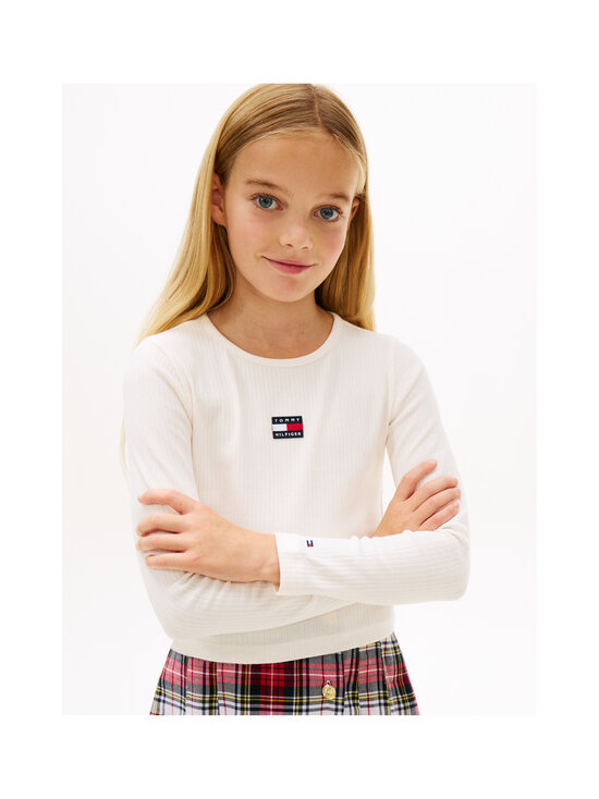 Tommy Hilfiger - Trikotaažsärk Heritage Flag Rib - YBH ANCIENT WHITE | Stockmann - photo 4