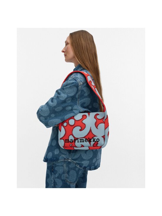 Marimekko - Keidas Knitted -olkalaukku - 335 LIGHT BLUE, RED | Stockmann - photo 2