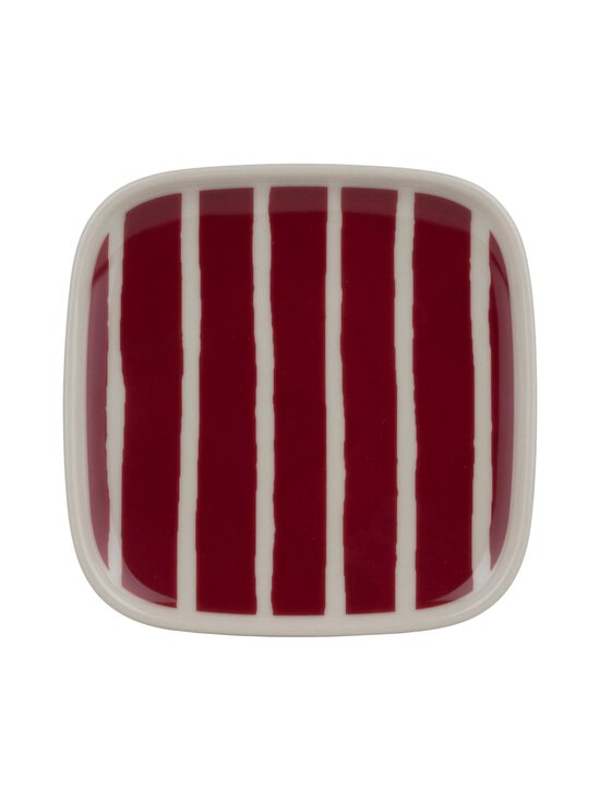 Marimekko - Oiva Piccolo -lautanen 10 x 10 cm - STONEWARE, BURGUNDY | Stockmann - photo 1