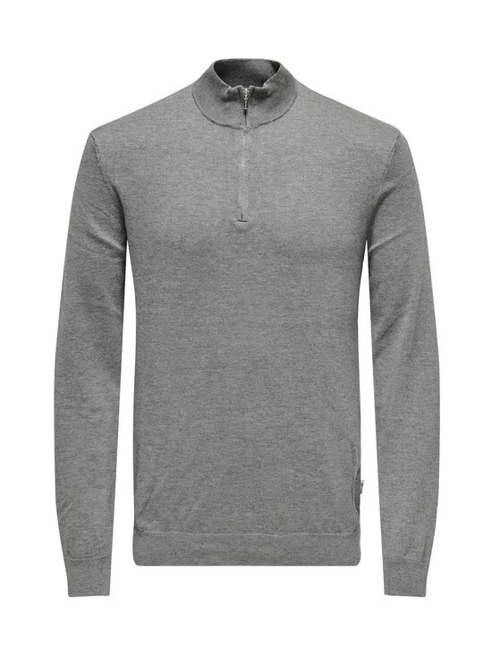Only & Sons - OnsWyler Life Half Zip -neule - MEDIUM GREY MELANGE - photo 1 Only & Sons - OnsWyler Life Half Zip -neule - MEDIUM GREY MELANGE | Stockmann - photo 1
