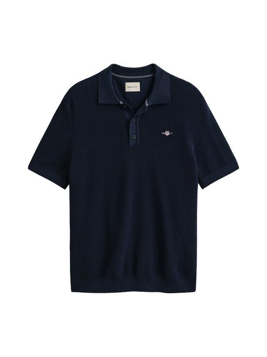 GANT - Micro Textured Polo -pikeepaita - 433 EVENING BLUE | Stockmann - photo 1