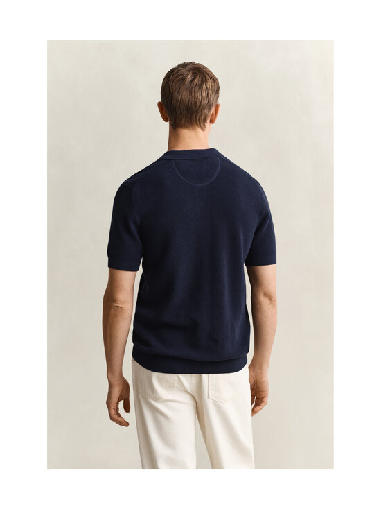 GANT - Micro Textured Polo -pikeepaita - 433 EVENING BLUE | Stockmann - photo 3