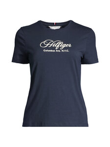 Tommy Hilfiger - Script t-paita - C1G DARK NIGHT NAVY Tommy Hilfiger - Script t-paita - C1G DARK NIGHT NAVY | Stockmann