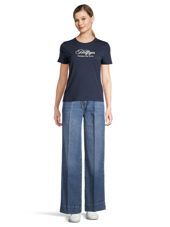 Tommy Hilfiger - Script t-paita - C1G DARK NIGHT NAVY | Stockmann - photo 2