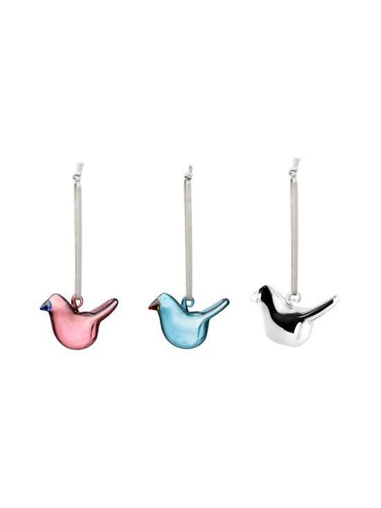 Iittala - Minilasilintu Mix 2025 -lasikoristeet 3 kpl - MIXED COLOURS | Stockmann - photo 1