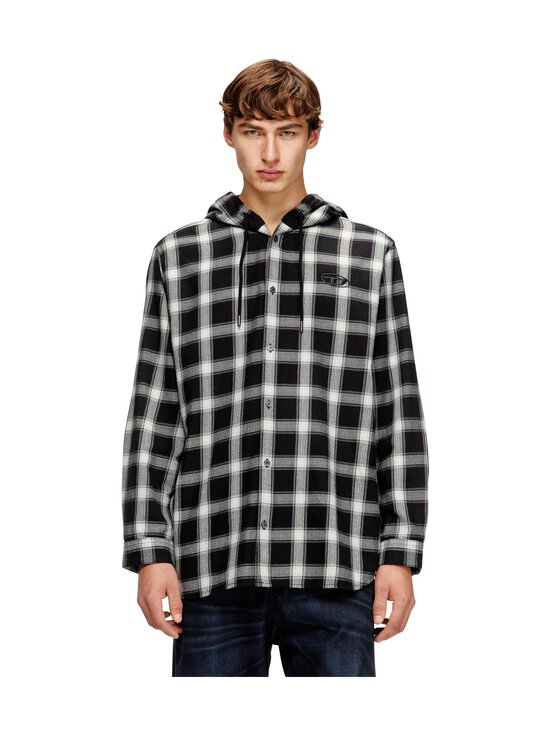 Diesel - S-IX-Ajfi-flanellikauluspaita - BLACK/WHITE 9XXB | Stockmann - photo 3