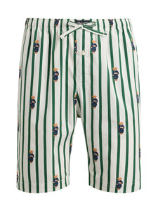 Polo Ralph Lauren - Sleep Short -pyjamashortsit - 041 VERANO GREEN/WHITE AOB | Stockmann