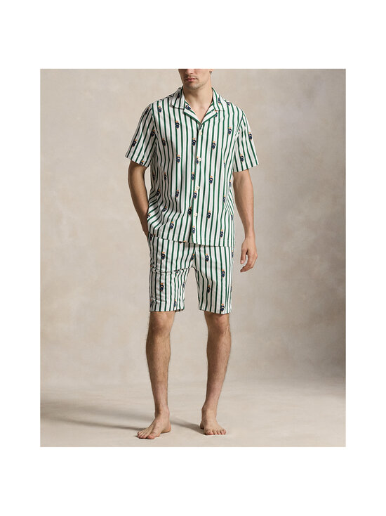 Polo Ralph Lauren - Sleep Short -pyjamashortsit - 041 VERANO GREEN/WHITE AOB | Stockmann - photo 4