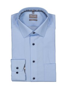 Olymp - Comfort Fit Flower Trim krekls ar apkakli - 11 BLEU | Stockmann