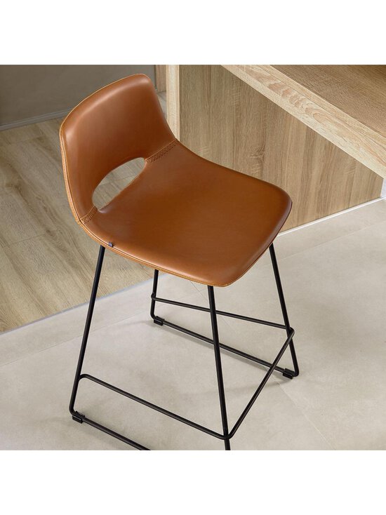 Kave Home - Zahara-baarituoli ruskea keinonahka K 65 cm - BROWN | Stockmann - photo 6