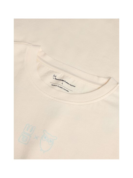 Knowledge Cotton Apparel - T-särk Water i Life Heavy - 1387 EGRET | Stockmann - photo 3