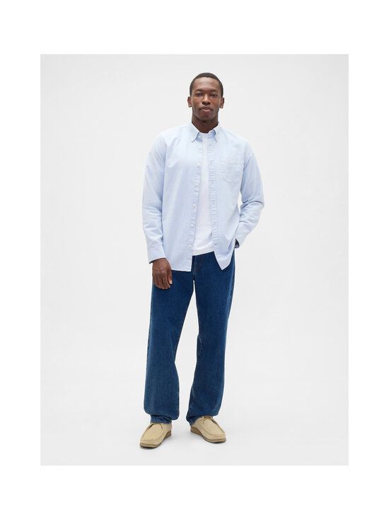GAP - Standard Fit Oxford krekls ar apkakli - LIGHT BLUE | Stockmann - photo 3